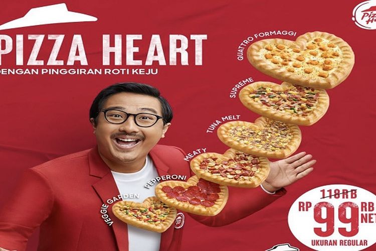 Promo Pizza Heart di Pizza Hut Spesial Hari Valentine 2022