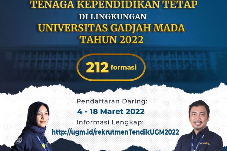 Simak Tata Cara Pendaftaran Seleksi Penerimaan Tenaga Kependidikan Tetap UGM Berikut Ini