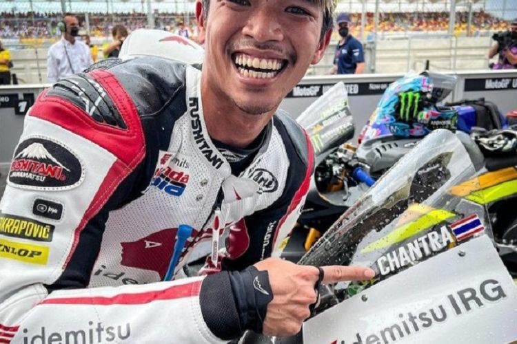 History Maker! Somkiat Chantra Jadi Pembalap Thailand Pertama yang Menangkan Ajang MotoGP Melalui Kelas Moto2