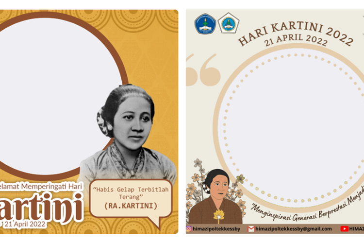 20 Link Twibbon Tema Hari Kartini 2022, Gemakan Semangat Kartini dengan Ucapan Twibbonize Unik