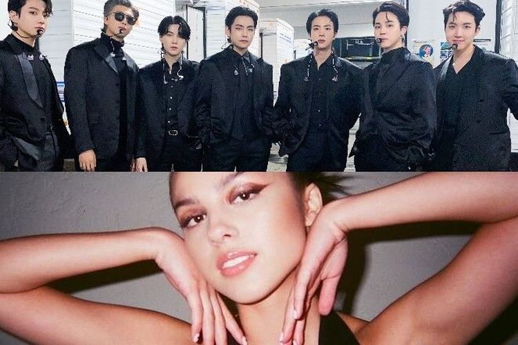 Duh, V BTS Genit ke Olivia Rodrigo saat Grammy Award 2022, Apakah Ada Hubungan Khusus?