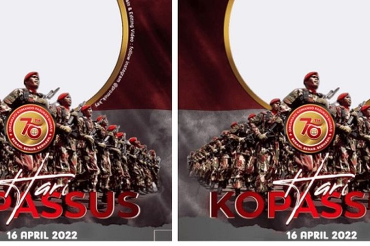 50 Link Twibbon Hari Kopassus 2022 dengan Desain Kekinian, Dirgahayu ke-70 Komando Pasukan Khusus