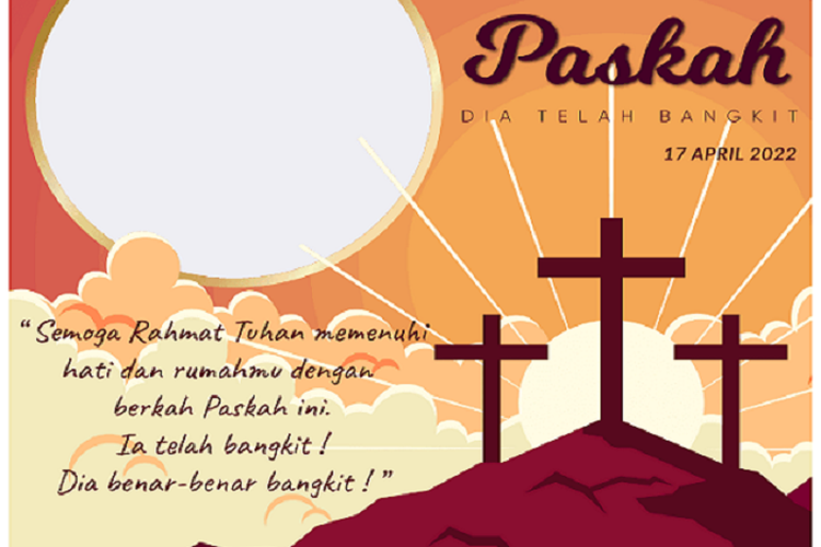 10 Link Twibbon Hari Paskah yang Jatuh pada 17 April 2022, Lengkap Beserta Langkah Pembuatannya