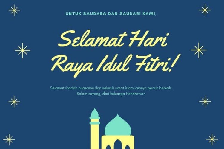 Berikut 20 Twibbon Idul Fitri 2022 dengan Desain Simpel tapi Menarik, Jadi Buruan Banyak Orang