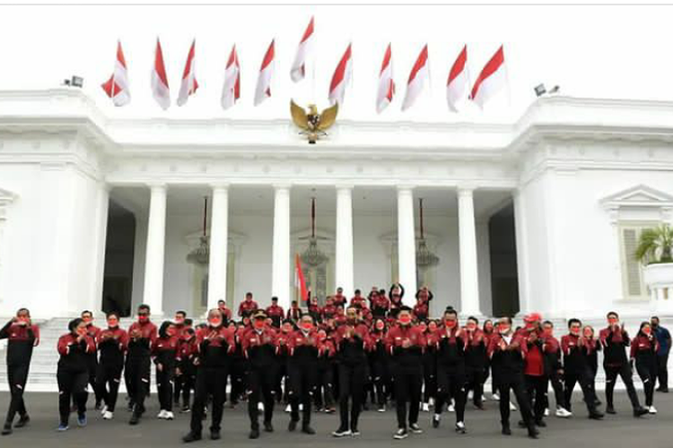 Presiden Jokowi Resmi Berangkatkan 776 Kontingen yang akan Berlaga pada Agenda SEA Games ke 31 di Vietnam