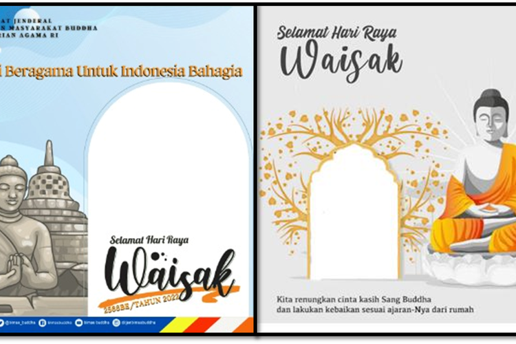 Kumpulan Twibbon Hari Raya Waisak 2022 dengan Pilihan Corak Terbaik  yang Jadi Buruan Banyak Orang