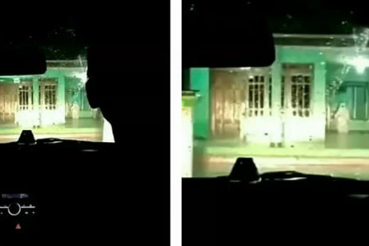 Heboh, Video Pasutri Melihat Sosok Putih di Rumah Kosong Mendiang Orang Tuanya. Warganet: Ajak Ngopi