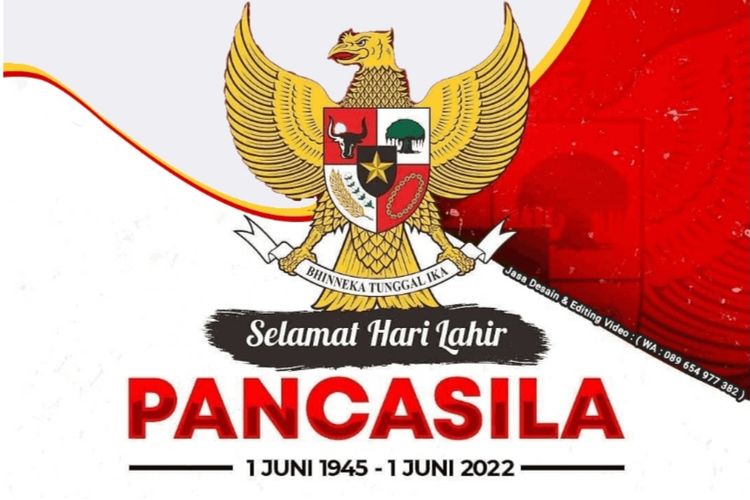 Gaungkan Semangat Nasionalisme dan Cinta Tanah Air dengan 20 Twibbon Hari Lahir Pancasila 2022 Berikut Ini