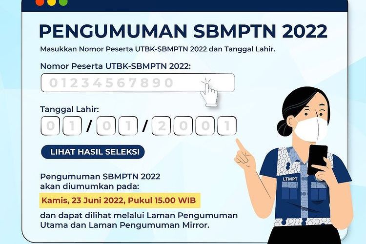 Cek Pengumuman UTBK SBMPTN 2022 Sore Ini Kamis 23 Juni 2022, Berikut Data yang Wajib Dipersiapkan