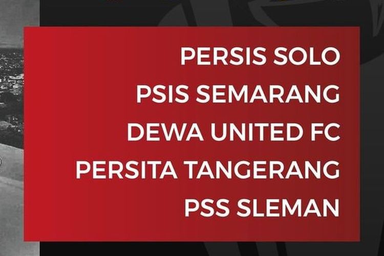 Link Live Streaming Dewa United vs Persis Solo, Laga Sengit Pertaruhan Harga Diri, Simak Kesiapan Kedua Tim