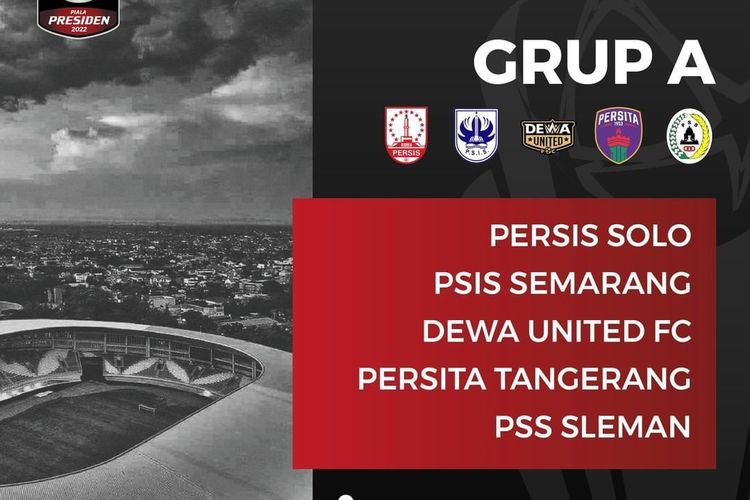 Jadwal Lengkap PSS Sleman Piala Presiden 2022 Grup A, Bertemu Dewa United, Persita, PSIS dan Persis Solo