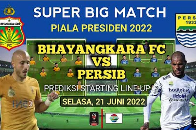 Link Live Streaming Bhayangkara FC vs Persib Bandung Piala Presiden 2022, Tiket Perempat Final di Depan Mata
