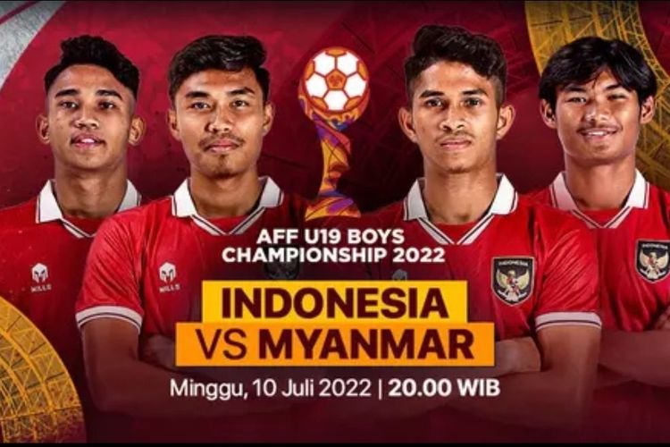 Link Live Streaming Timnas Indonesia vs Myanmar Piala AFF U 19 2022, Langsung dari Stadion Patriot Candrabhaga