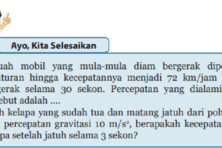 Kunci Jawaban IPA Kelas 8 SMP Halaman 10 Konsep Gerak, Ayo Kita Selesaikan