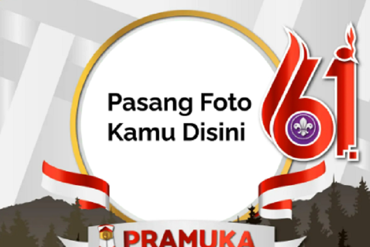 Link Download Gratis Twibbon Hari Pramuka ke 61 14 Agustus 2022 di Sini, Cocok untuk Bingkai Foto Profil