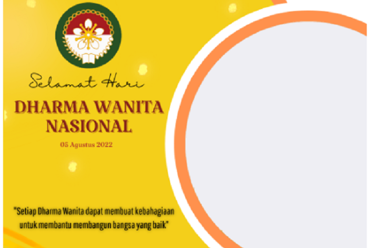 17 Link Twibbon Hari Dharma Wanita Nasional 5 Agustus 2022 Berbagai Desain, Download Gratis di Sini