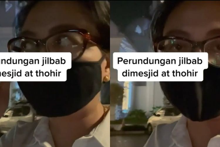 Viral Video di Sosmed Wanita Dilarang Solat di Masjid At Thohir Gegara Tidak Berjilbab