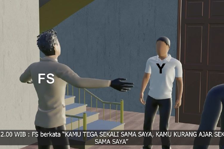 Polri Rilis Animasi Rekontruksi Pembunuhan Berencana Brigadir J, Ini Isyarat Terakhir Ajudan Ferdy Sambo