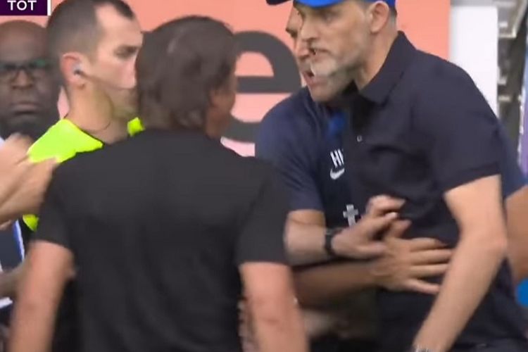 Chelsea vs Tottenham Berakhir Tanpa Pemenang, Tuchel Bentrok Dengan Conte di Penghujung Pertandingan