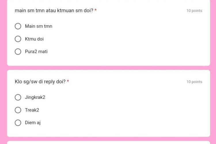 Link Tes Ujian Bucin, Tren Baru TikTok yang Bisa Cek Seberapa Sayang Pasanganmu via Docs Google Form Ini