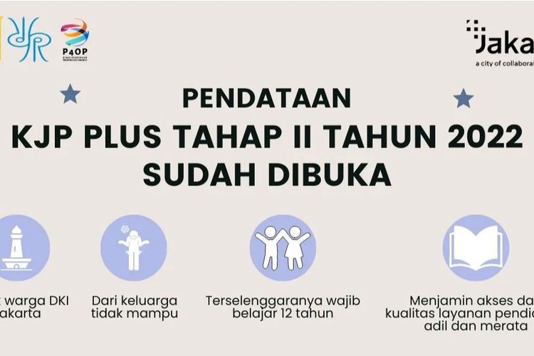 Segera Daftar! Pendaftaran KJP Plus 2022 Tahap 2 Telah Dibuka, Begini Syarat dan Cara Daftarnya