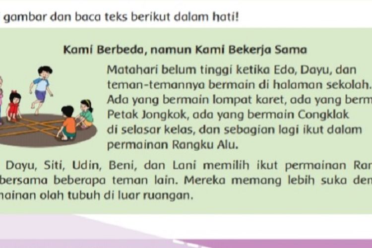 Kunci Jawaban Tema 2 Kelas 6 SD Halaman 53 54 Buku Tematik Subtema 2 : Bekerja Sama Mencapai Tujuan