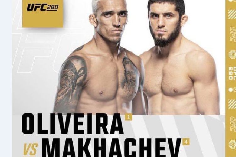 Islam Makhachev vs Charles Oliveira: Link Streaming UFC 280 yang Bisa Diakses Secara Gratis dan Bebas Iklan