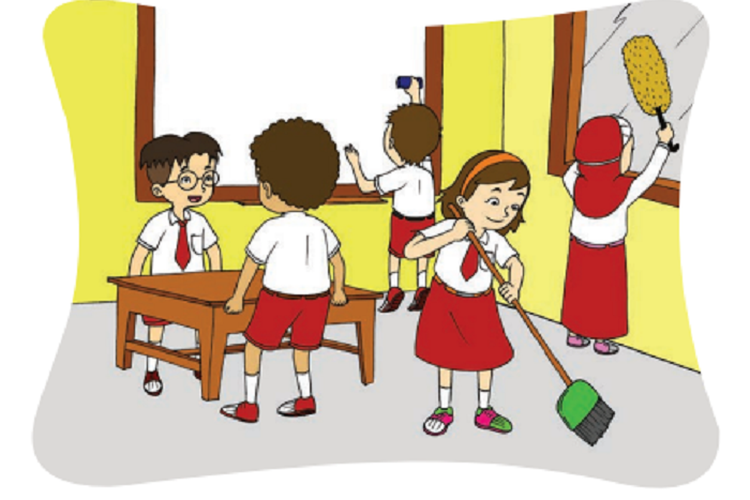 Kunci Jawaban Buku Tematik Tema 4 Kelas 2 SD Halaman 51 52 53, Subtema 2: Hidup Bersih dan Sehat di Sekolah