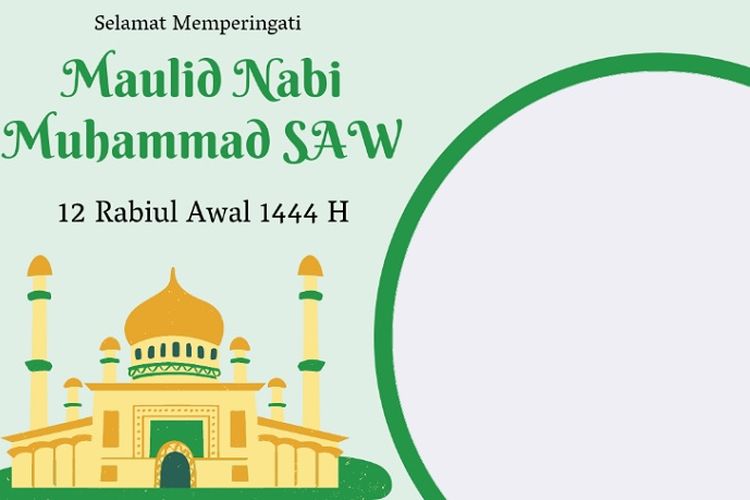 15 Link Twibbon Maulid Nabi Muhammad SAW 2022 Gratis, Desain Keren dan Islami Cocok Dibagikan ke Medsos