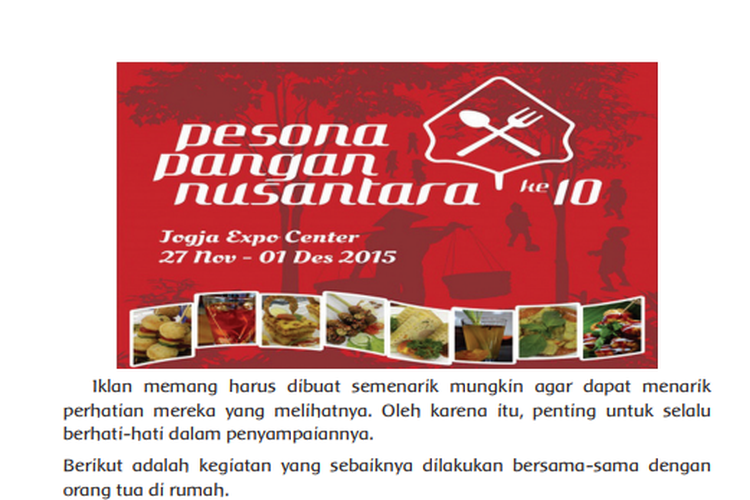 Kunci Jawaban Kelas 5 SD Tema 3 Buku Tematik Halaman 69 71 72 Subtema 2 Pembelajaran 4: Iklan di Televisi