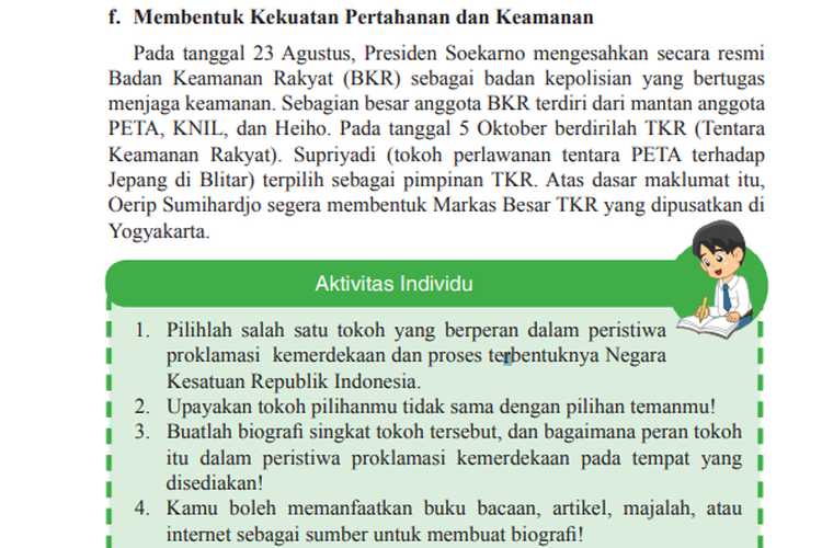 Kunci Jawaban Buku IPS Kelas 9 SMP-MTS Halaman 213: Peran Soekarno dalam Proklamasi Kemerdekaan