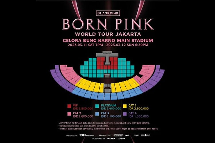 Cara Beli Tiket Konser BLACKPINK BORN PINK 2022/2023, Ternyata Mudah Tapi kok Harga Tiketnya Segini ya?