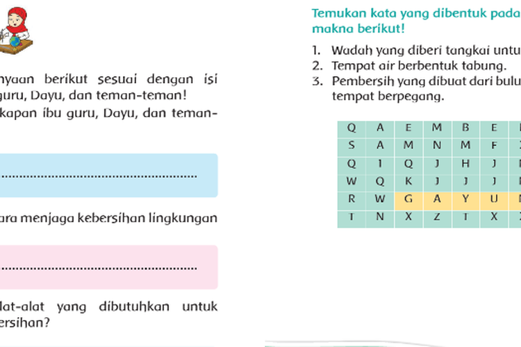 Kunci Jawaban Tema 4 Kelas 2 SD Halaman 87 88 89 90 91 92 93 Buku Tematik Subtema 2 Pembelajaran 5