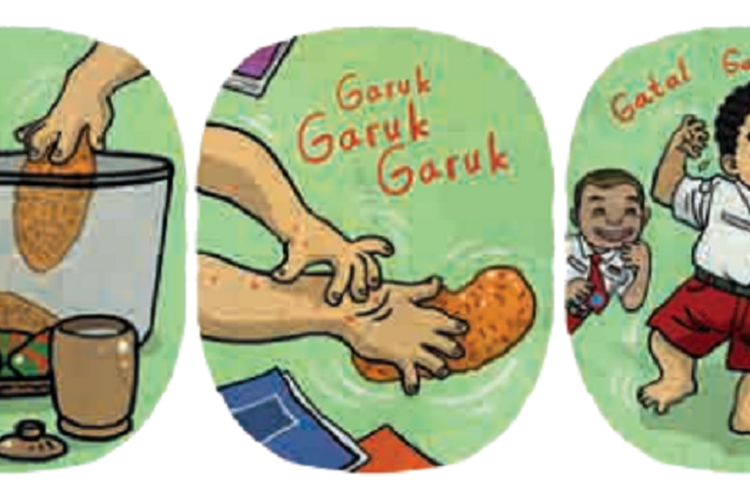 Kunci Jawaban Bahasa Indonesia Kelas 4 SD Kurikulum Merdeka Halaman 185 186, Memahami Cerita ‘Garuk-Garuk’