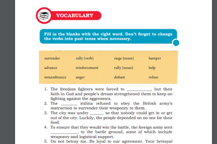 Kunci Jawaban Bahasa Inggris Kelas 10 Halaman 126 127, Tentang Vocabulary