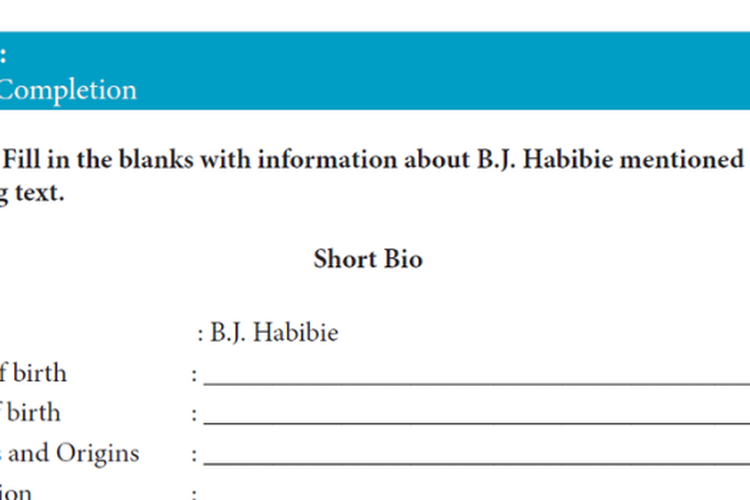 Kunci Jawaban dari Buku Bahasa Inggris Kelas 10 Halaman 136 tentang Form Completion Task 1