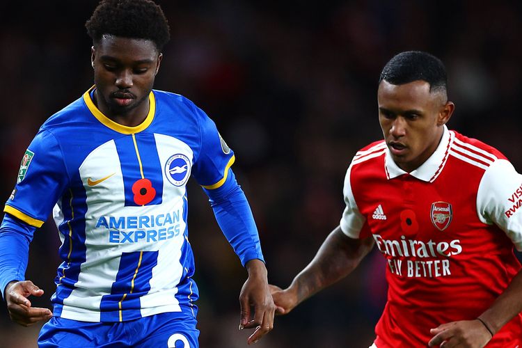 Arsenal vs Brighton Carabao Cup Berakhir 1-3: Welbeck Bisa Cetak Gol, Rekor Kandang The Gunners Pupus