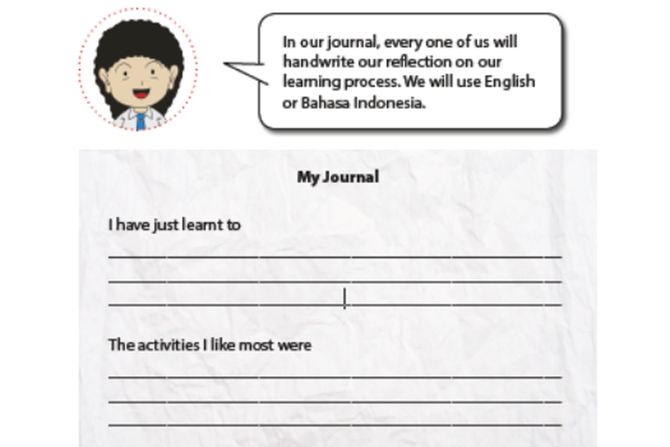 Kunci Jawaban dari Buku Bahasa Inggris Kelas 8 tentang Communicating My Journal Halaman 84