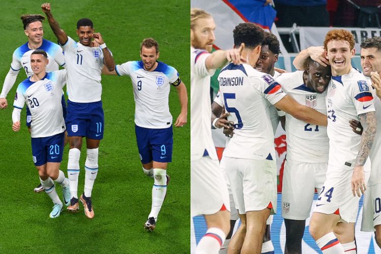 Link Live Streaming Inggris vs Amerika Serikat di Piala Dunia 2022: Prediksi Pemain dan Rapot Laga Sebelumnya
