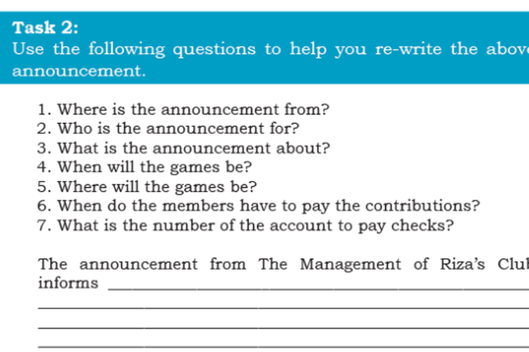 Kunci Jawaban dari Buku Bahasa Inggris Kelas 10 Tentang Writing Task 2 Halaman 93