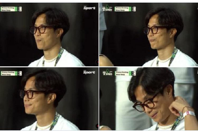 4 Potret Dikta yang Tertangkap Kamera Semangati Enzy Storia di Tiba Tiba Tenis Vindes Sport, Salting?