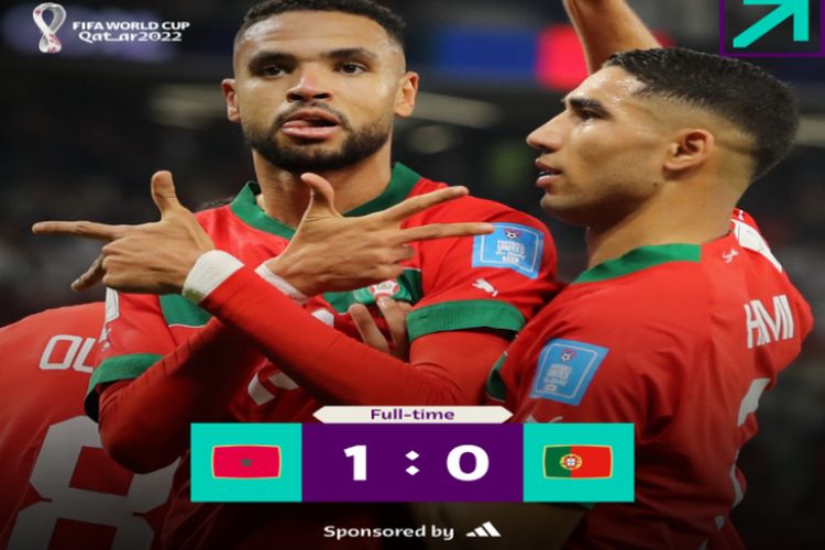 Highlight Maroko vs Portugal di Piala Dunia 2022, Youssef En-Nesyri Curi Perhatian Sepak Bola Dunia