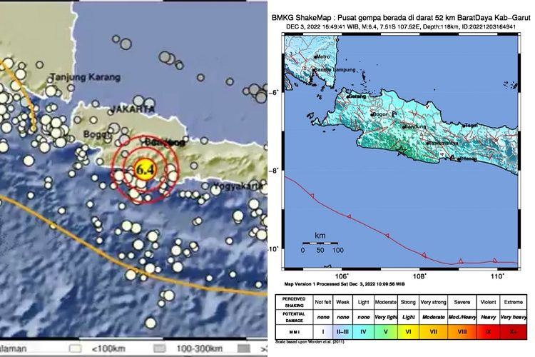 Gempa Magnitudo 6.4 Guncang Kabupaten Garut, Jawa Barat, Apakah Lebih Merusak dari Cianjur? Begini Kata BMKG
