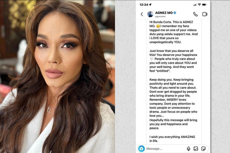 Mendapat Pesan Menyentuh dari Agnes Monica via DM Instagram, Bunda Corla Malah Tak Bisa Tidur