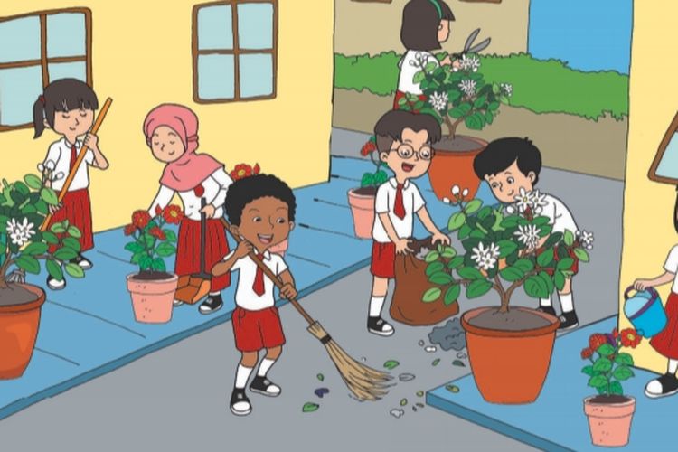 Kunci Jawaban Kelas 2 SD MI Tema 6 Halaman 146 147 148 149 150 151 Subtema 3: Aturan Merawat Tanaman