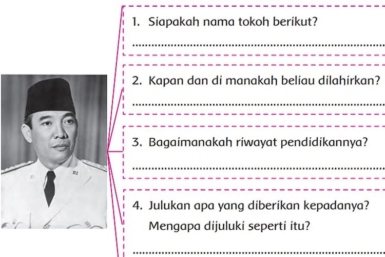 Kunci Jawaban Tema 7 Kelas 5 SD Halaman 98 99 Buku Tematik Subtema 2 Pembelajaran 3: Proklamator