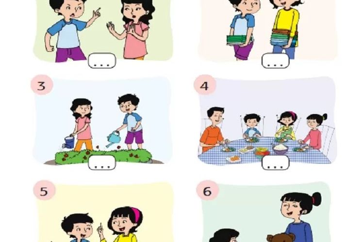 Kunci Jawaban Tema 5 Kelas 2 SD MI Halaman 55 57 Buku Tematik Subtema 1 Pembelajaran 6: Perilaku Sila Ketiga