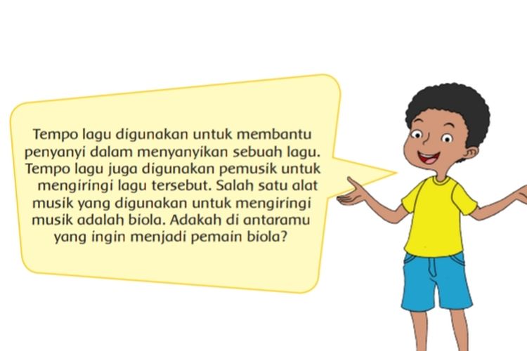 Kunci Jawaban Tema 6 Kelas 4 SD MI Halaman 14 16 17 18 21 22 Buku Tematik Subtema 1: Tempo Lagu dan Rima Puisi