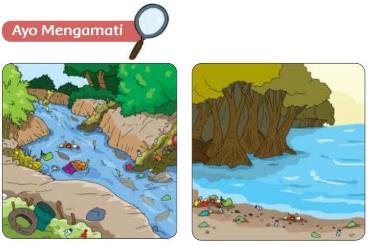 Kunci Jawaban Tema 6 Kelas 5 SD Halaman 38 dan 39 Buku Tematik Pembelajaran 4: Hentikan Buang Sampah ke Sungai