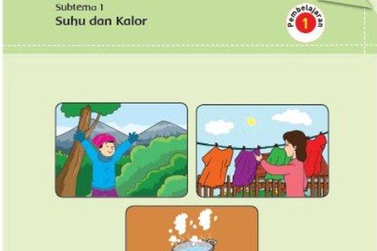 Kunci Jawaban Tema 6 Kelas 5 SD Halaman 8 dan 9 Buku Tematik Subtema 1 Pembelajaran 1: Suhu dan Kalor